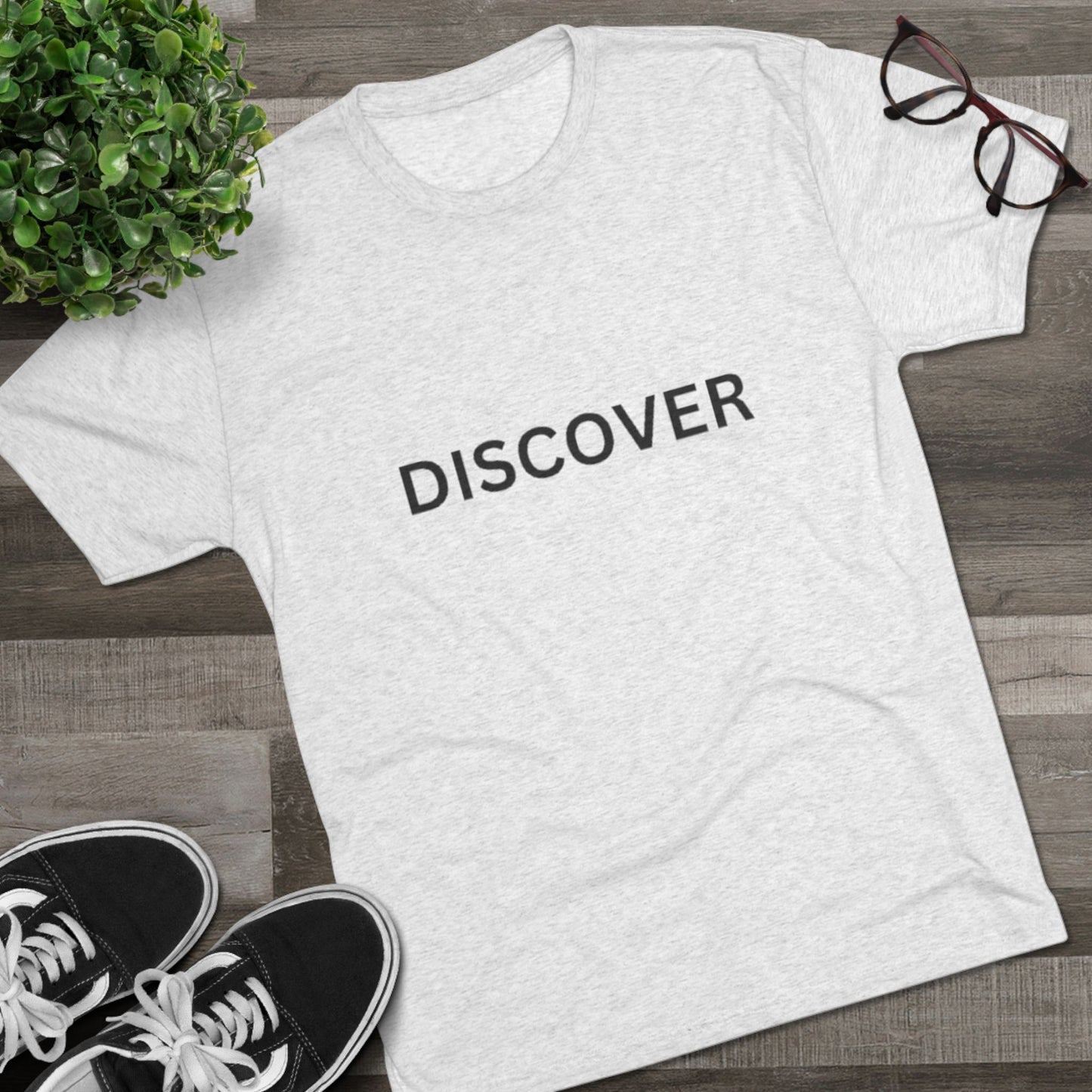 Discover Unisex Tri-Blend Crew Tee - Casual Adventure T-Shirt