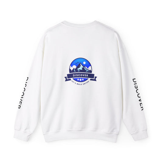 Adventure Inspired Unisex Crewneck Sweatshirt – Discover Mountains Design