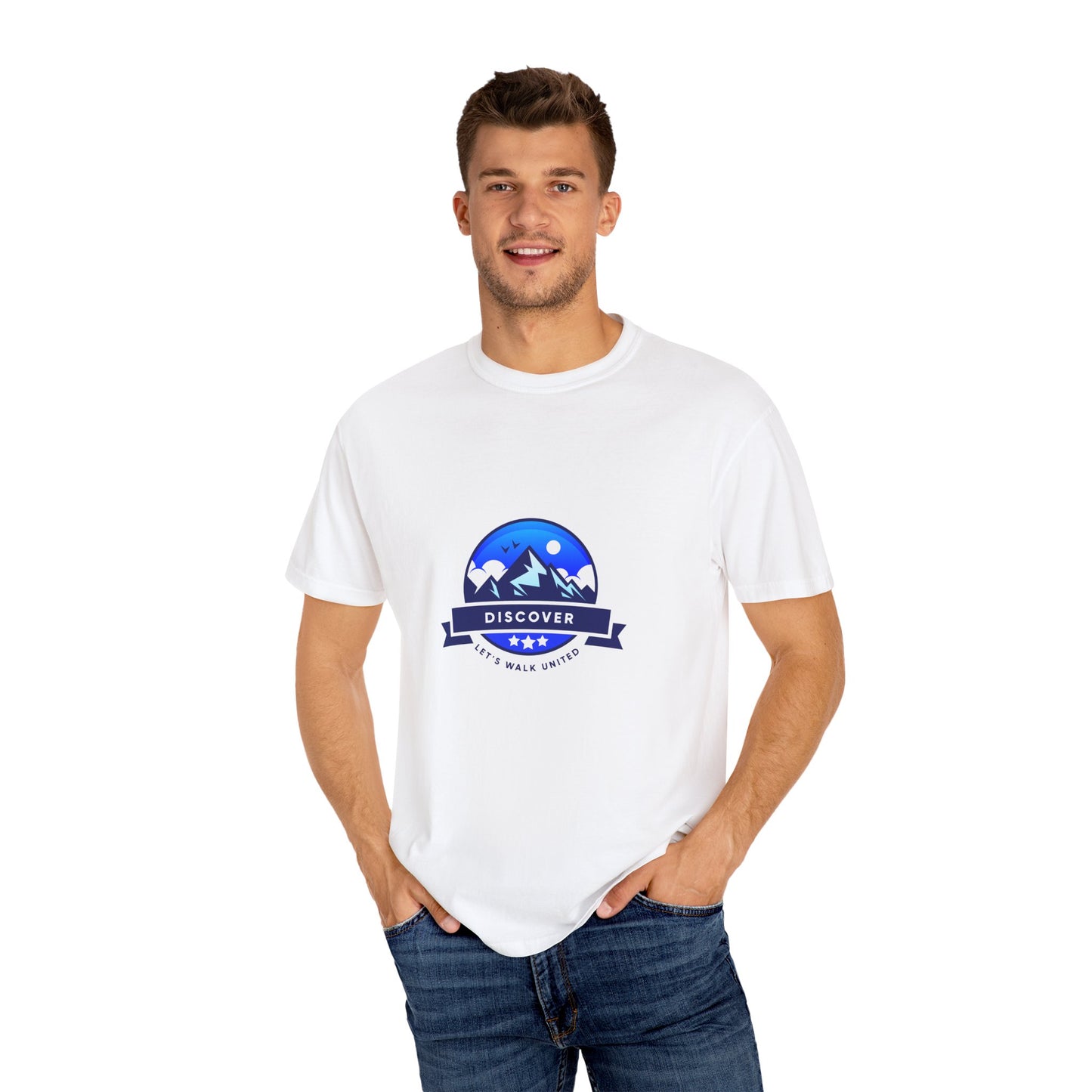 Discover Adventure Unisex Garment-Dyed T-shirt - Outdoor Exploration Tee