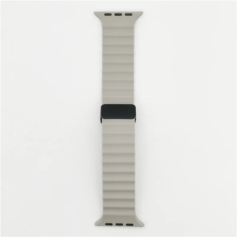 Magnetic Buckle Strap For Apple Watch Band Ultra 2 49mm 45mm 44mm 40mm 41mm 38 42mm Silicone Bracelet iWatch Series 7 6 3 se 8 9