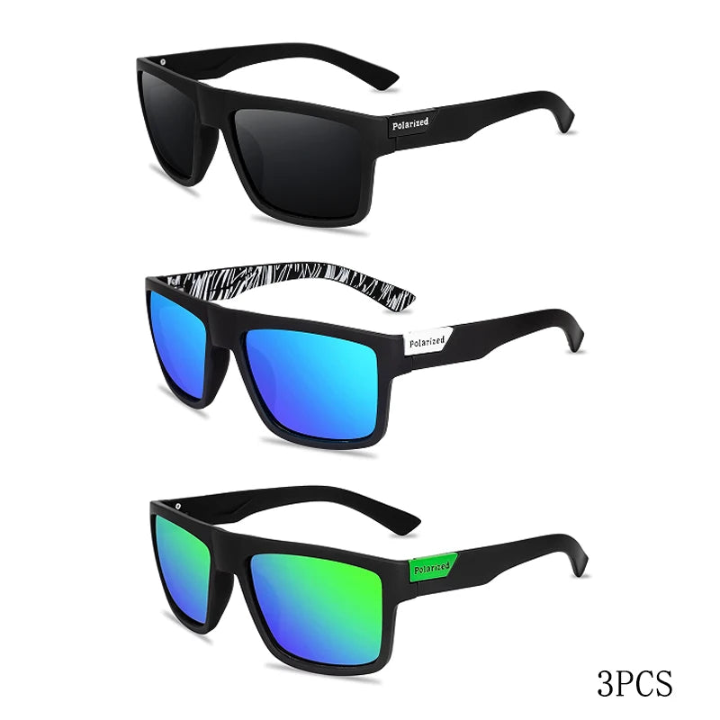 Luxury Polarized Sunglasses Fashion Square Male Sun Glasses Vintage Driving Fishing Eyeglasses Sport Shades UV