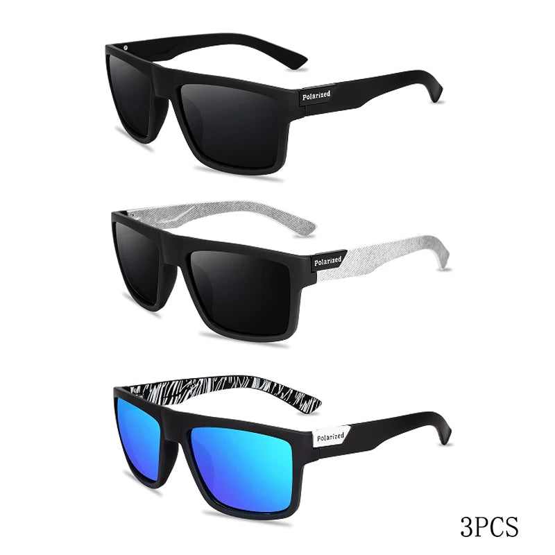 Luxury Polarized Sunglasses Fashion Square Male Sun Glasses Vintage Driving Fishing Eyeglasses Sport Shades UV