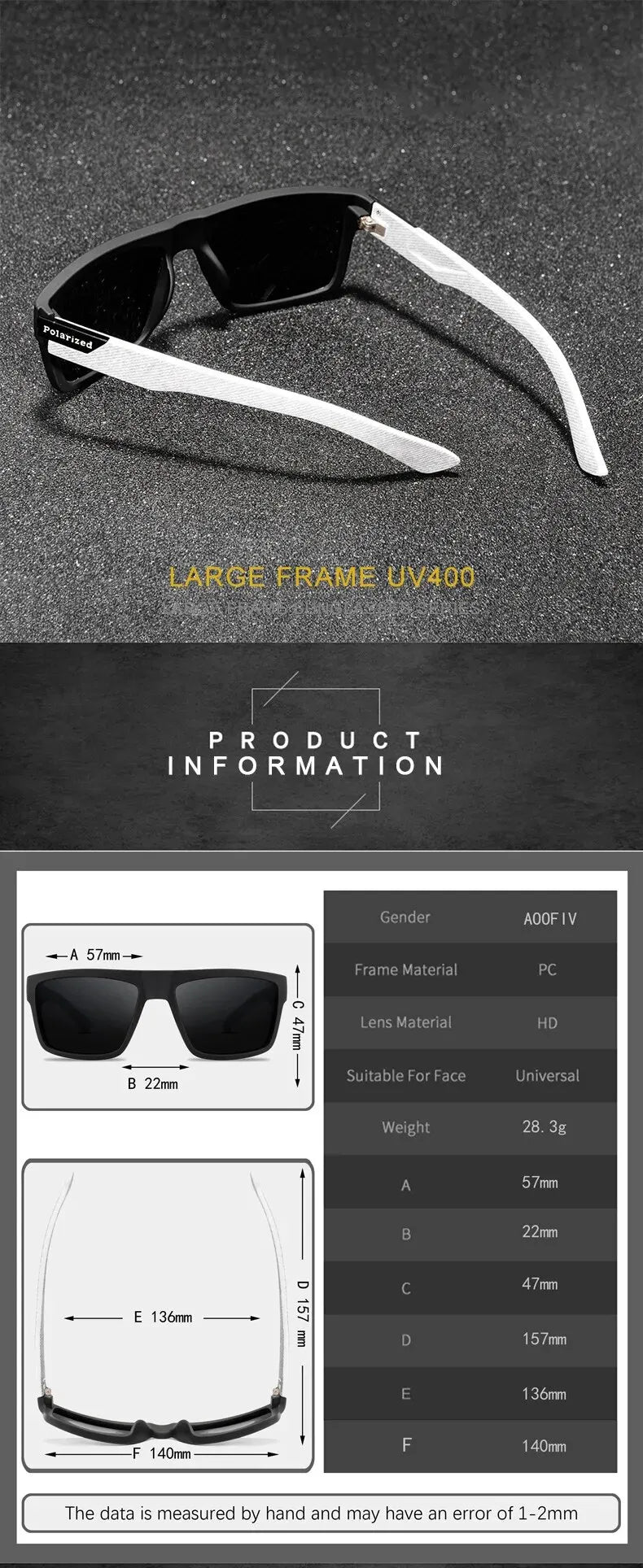 Luxury Polarized Sunglasses Fashion Square Male Sun Glasses Vintage Driving Fishing Eyeglasses Sport Shades UV