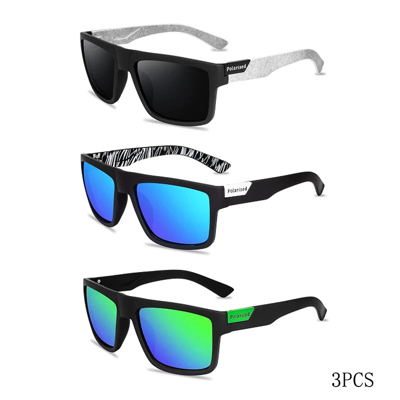 Luxury Polarized Sunglasses Fashion Square Male Sun Glasses Vintage Driving Fishing Eyeglasses Sport Shades UV