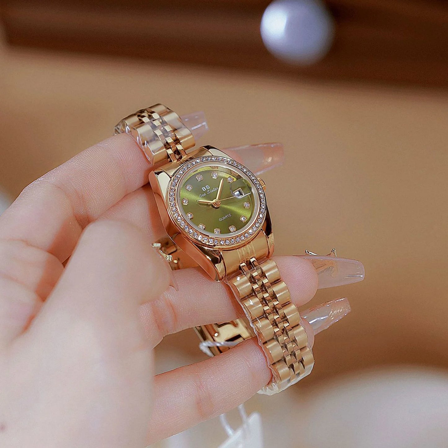 Woman Watch High Quality Luxury Fashion Stainless Steel Quartz Watches Gold Bracelet Waterproof Calendar Female Dress Clock