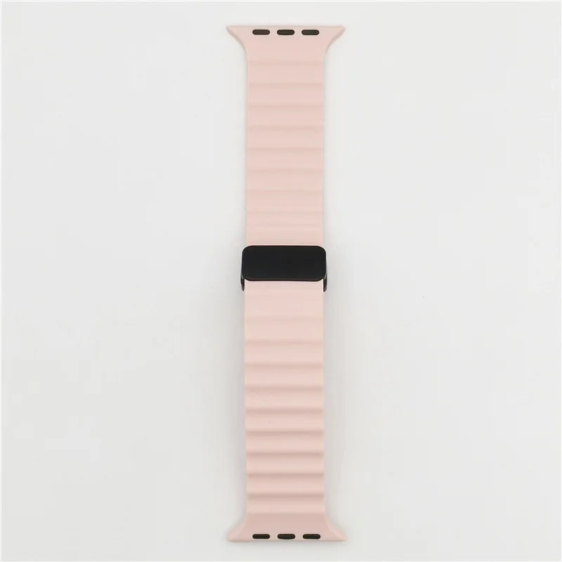 Magnetic Buckle Strap For Apple Watch Band Ultra 2 49mm 45mm 44mm 40mm 41mm 38 42mm Silicone Bracelet iWatch Series 7 6 3 se 8 9